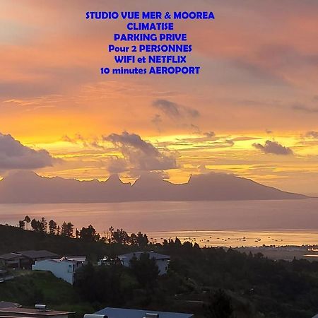 Studio Vaimiti Pour 2 Personnes Vue Mer Et Moorea Faaa Kültér fotó